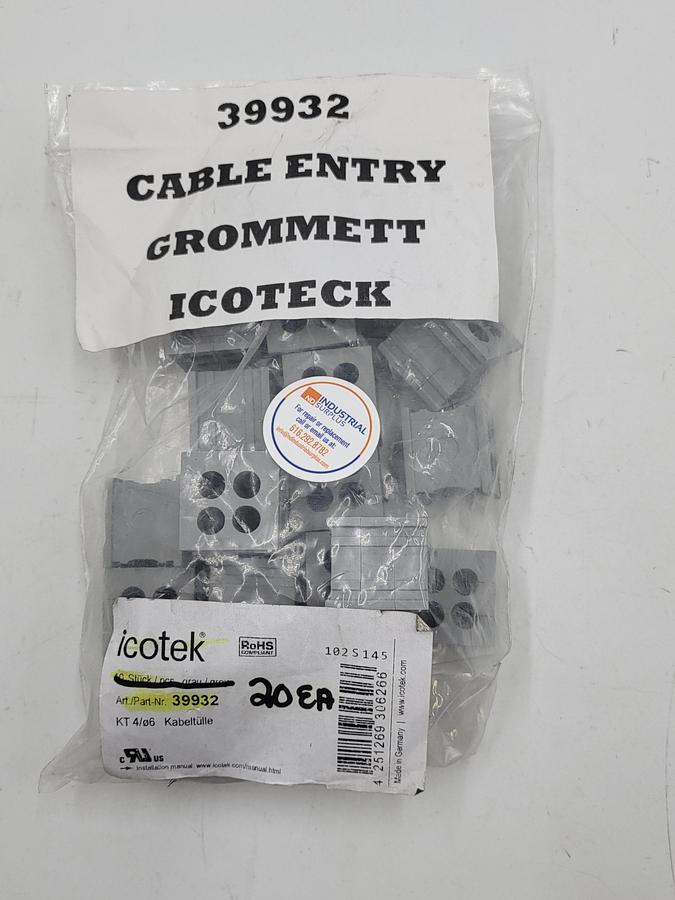 ICOTEK cable entry grommett 39932  *NEW*