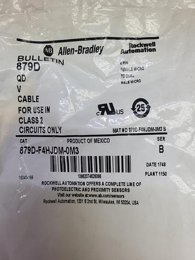 Allen-Bradley Bulletin 879D-F4HJDM-0M3 Ser.B