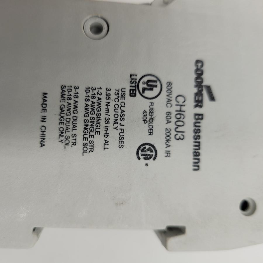 Used COOPER BUSSMANN CH60J3 600V 60A