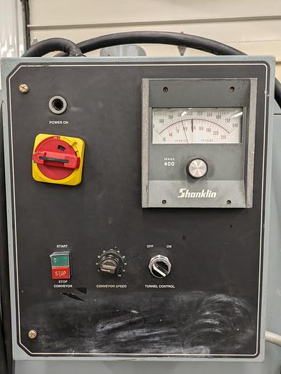 Used Shanklin heat shrink tunnel T-7XL. Tested working cond.