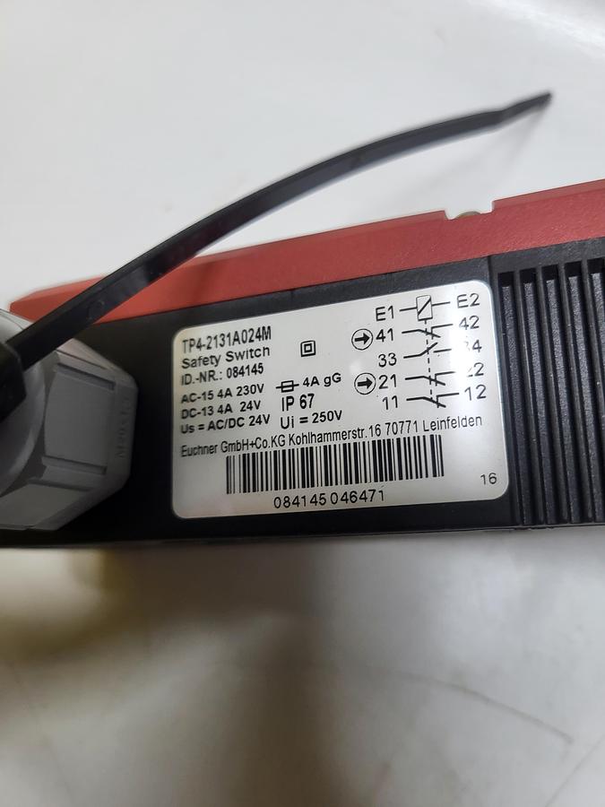 Used Euchner Safety Switch TP4-2131A024M