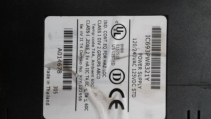 Used GE Fanuc Standard Power Supply Controller IC693PWR32IY