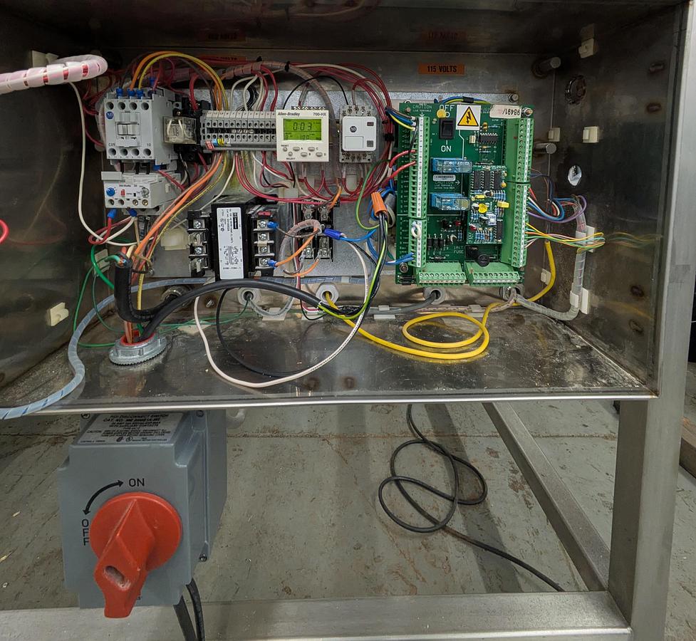 Used Safeline metal detector, stainless steel frame 