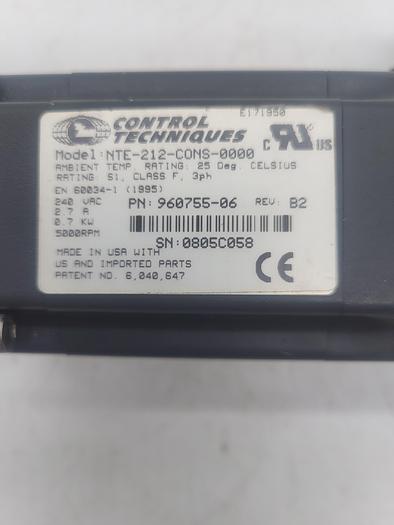 Used Control Techniques NTE-212-CONS-0000