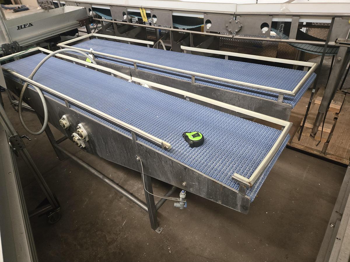 Used Conveyor Stainless steel 18" wide 8' long