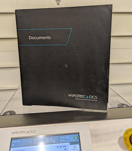 Used Wipotec checkweigher