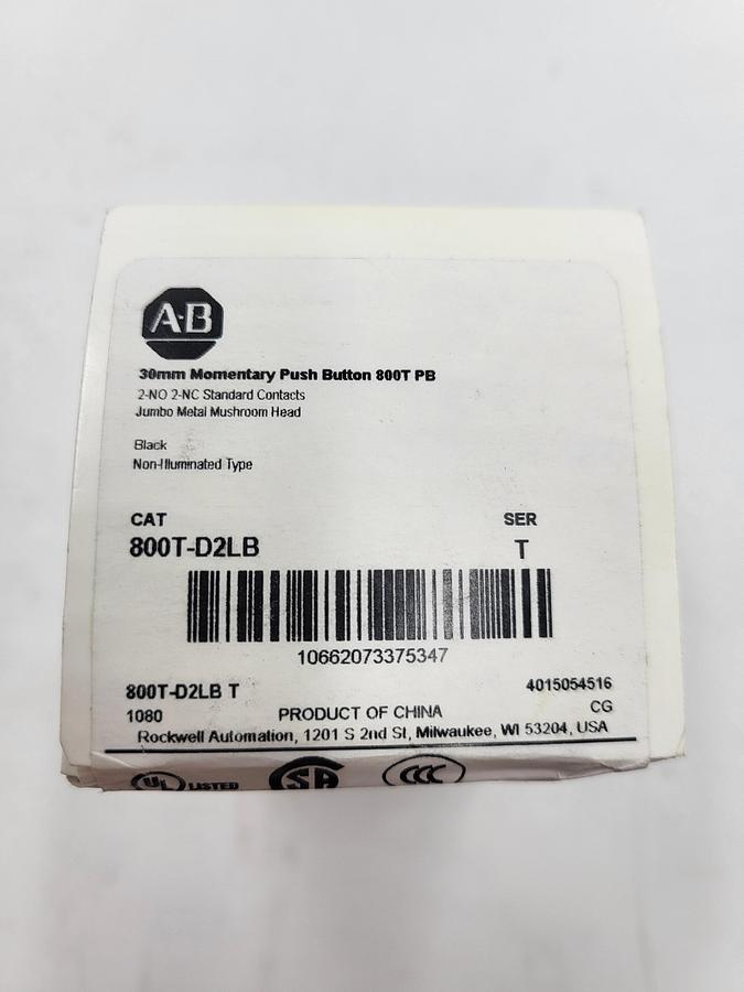 ALLEN BRADLEY 800T-D2LB AB 30mm push button *sealed box*