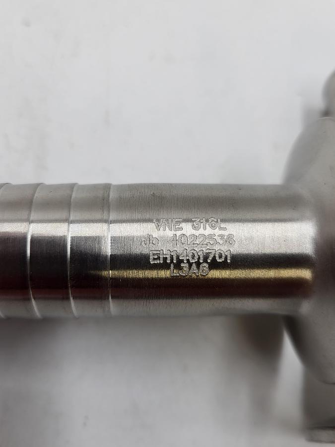 VNE T316L stainless 1" rubber hose adapter / clamp fitting 697-10417 CS172-EG14RT-6L1.0**NEW IN BAG**