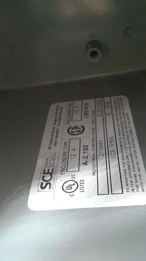 Used SCE Industrial Control Panel Enclosure SCE-1PBX1