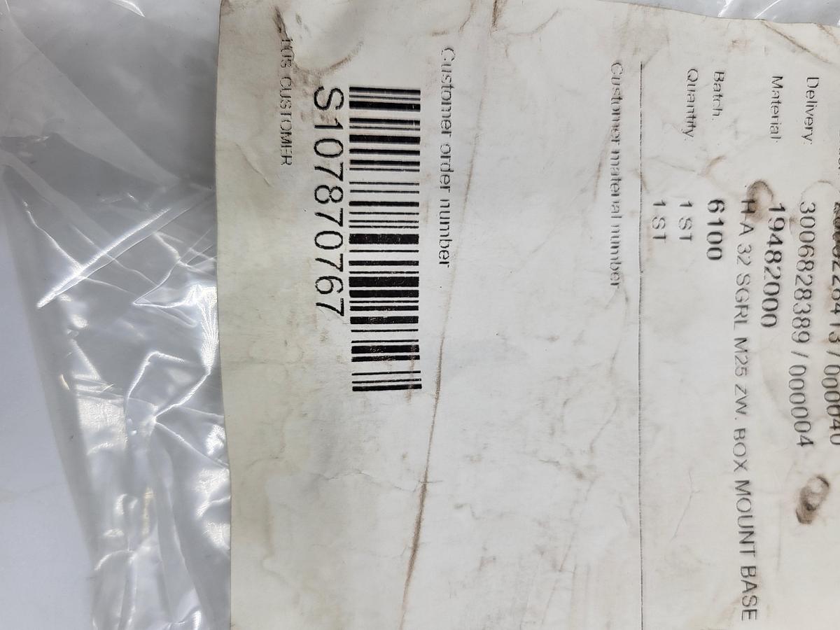 Lapp Group 19474000 H-A 32 SGR M25 ZW. BOX MOUNT BASE