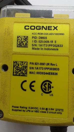 Used Cognex KCC-REM-CGX-ADV100DM60 Bar Code Scanner