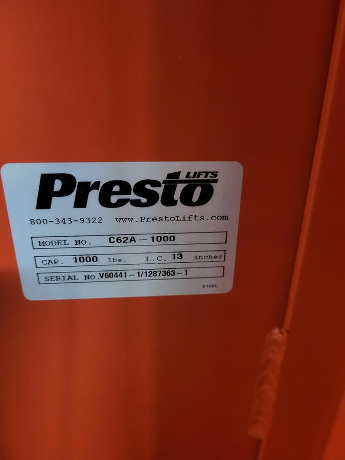 Used Presto C62A-1000