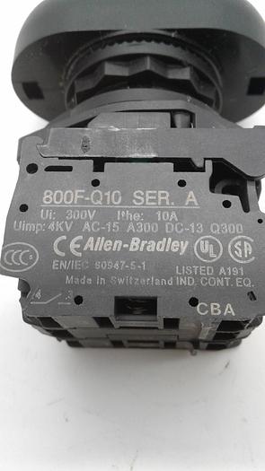 Used Allen-Bradley Control Switch 800F-Q10 A