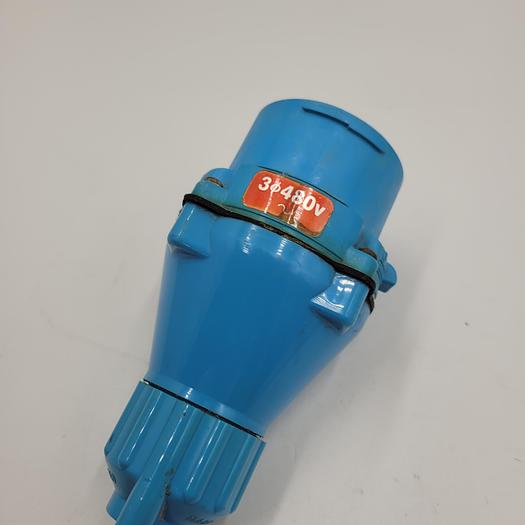 Used Meltric DS 32 50 P INLET POLY BLUE 480V 30A