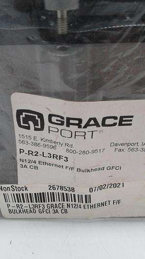 Used Grace Port P-R2-L3RF3 Ethernet F/F Bulkhead