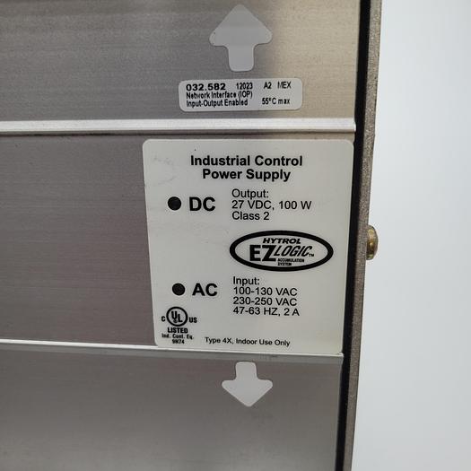 Used Hytrol Ezlogic 032.582 Industrial Control Power Supply 27Vdc 100W Output