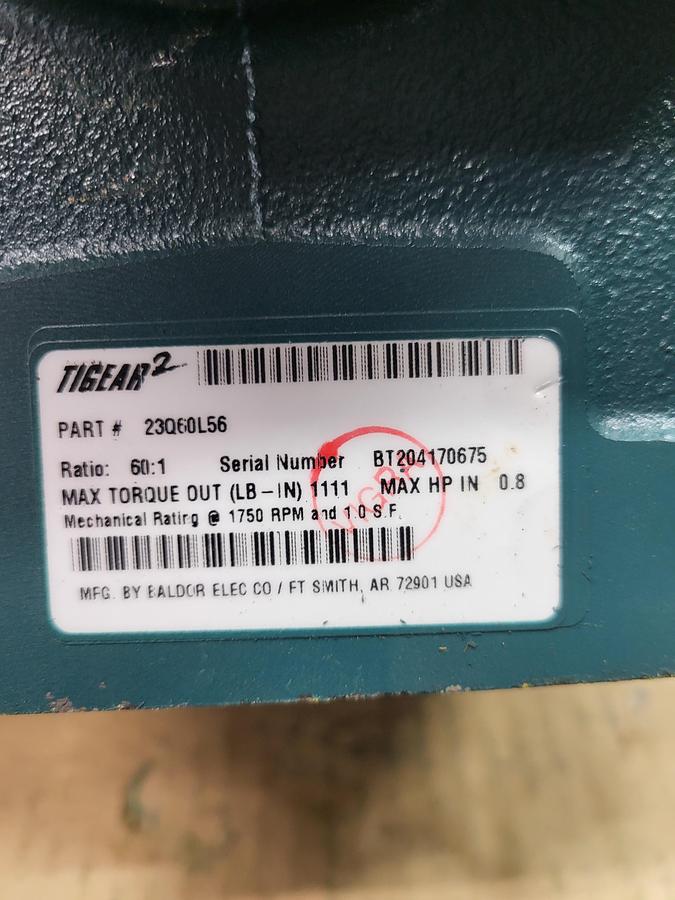Tigear-2 gear box 20Q50H56 50:1 ratio *NEW no box*