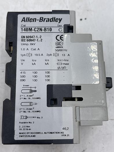 Used Allen-Bradley 140M-C2N-B10 Ser C 