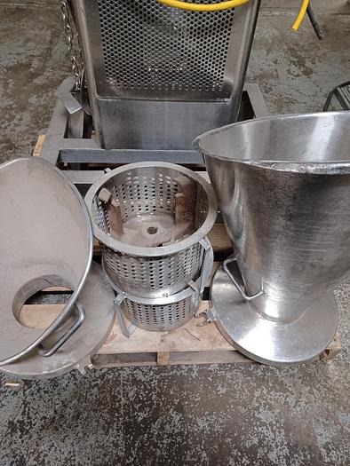 Used Grater / shredder Stainless steel 5hp motor