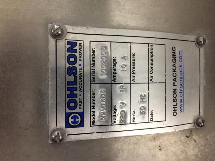 Used Ohlson MHW-CW1005 MULTI HEAD (10 HEAD) FILLER / BAGGER
