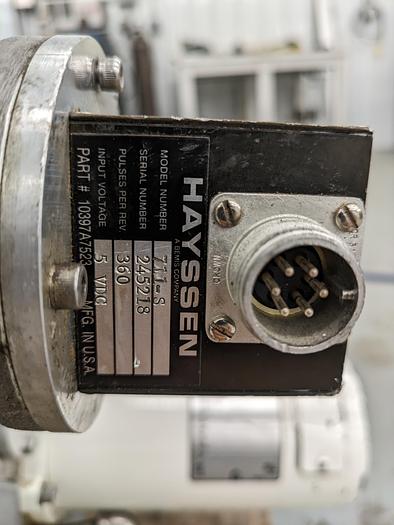 Used Hayssen Transmission 12-16 HR includes DC motor and encoder 10207F1521 711-S