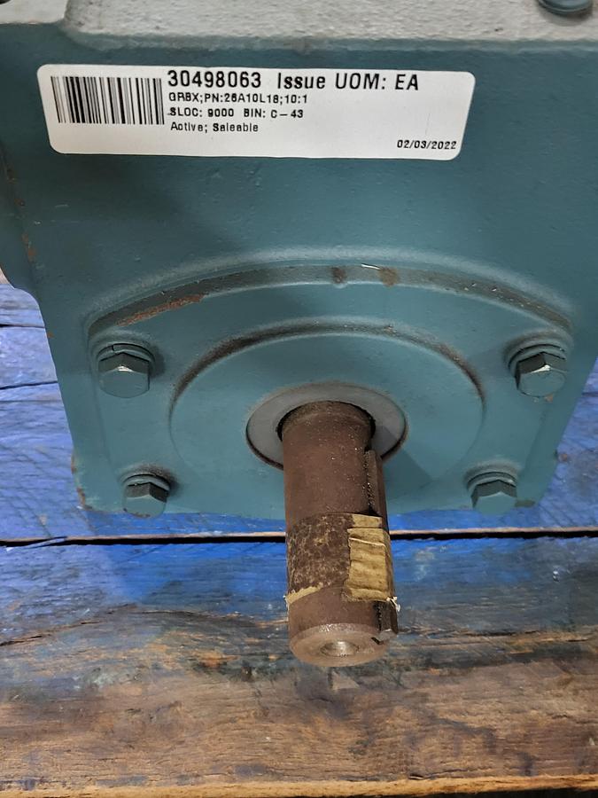 Used TIGEAR-2 Right Angle Worm Gear Reducer 26Q10L18 / 2.63 in Center Distance 180TC Frame Size - Left Output Ratio 10:1
