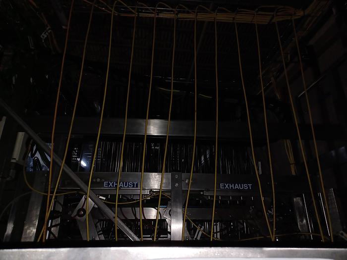 Used 12 lane sonic yogurt cup welder (branson)