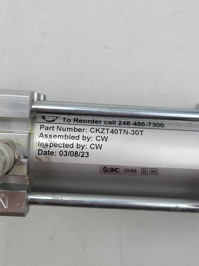 Used SMC CKZT40TN-30T Clamp Cylinder w/o Arm, 40~80 Bore