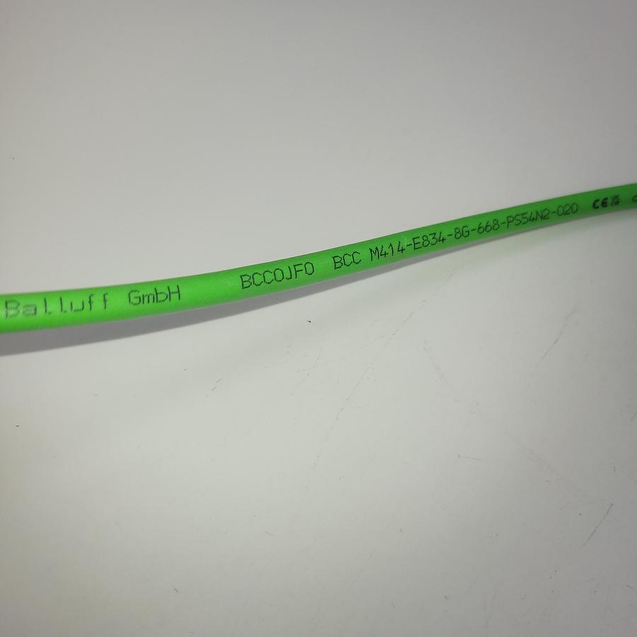 BALLUFF BCCOJFO / M414-E834-8G-668-PS54N2-020 / 220 CM (7') long Double-Ended Cordset, Connector 01, M12x1 *NEW**