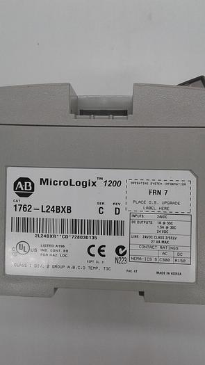Used Allen-Bradley Micron Logic 1200 1762-L24BX15