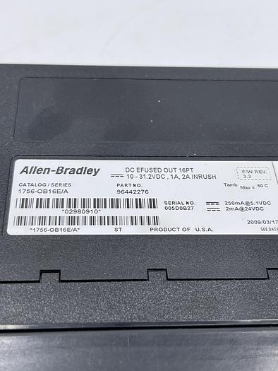 Used Allen-Bradley 1756-OB16E Ser A 