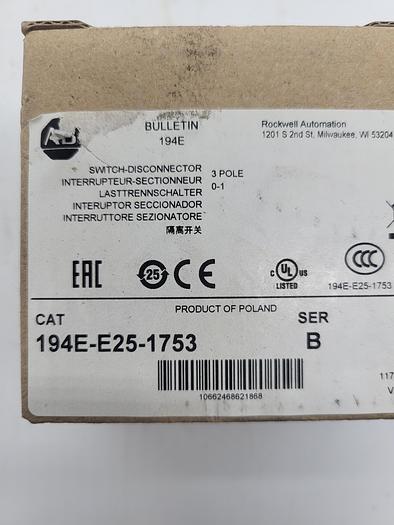 Allen-Bradley 194E-E25-1753 Ser.B