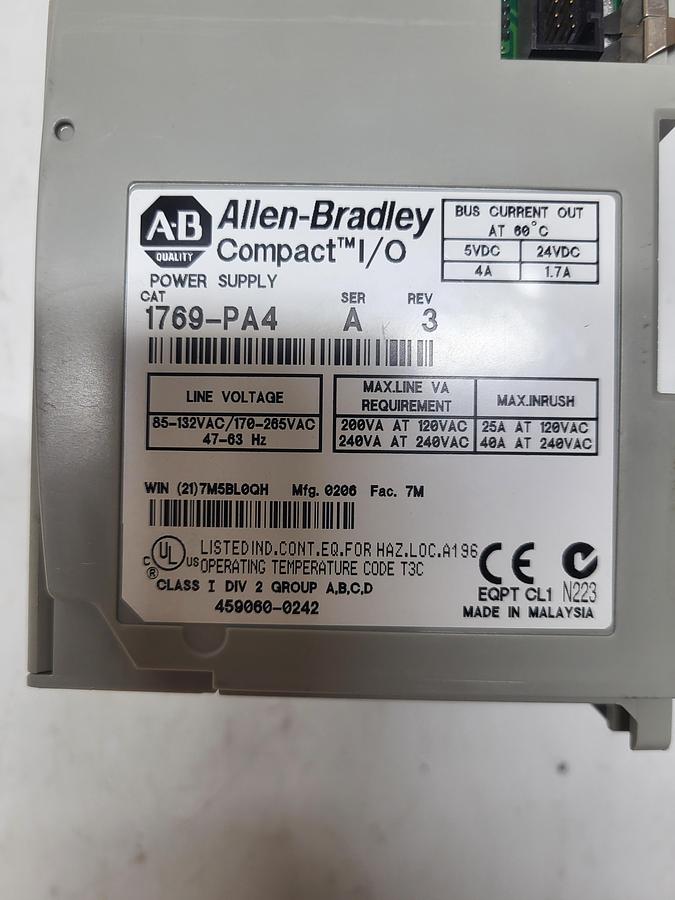 Used Allen-Bradley 1769-PA4 Ser.A