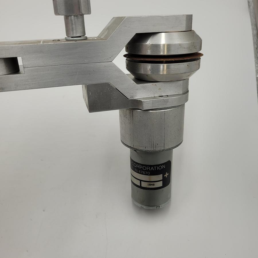 Used HANSEN corporation 114-42452-48 bag cutter with adjuster arm