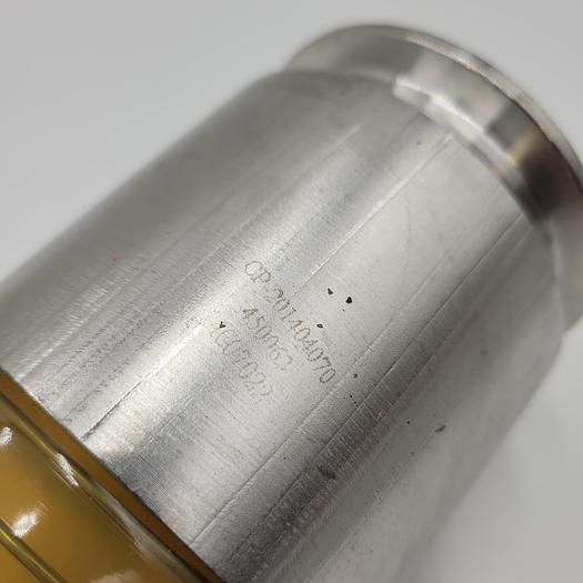 VENAIR silicone hose w/ wire wire reinforcement FDA-BfR-USP 2-1/2" x 49-1/2" x stainless sanitary DPL1913 both ends *NEW*