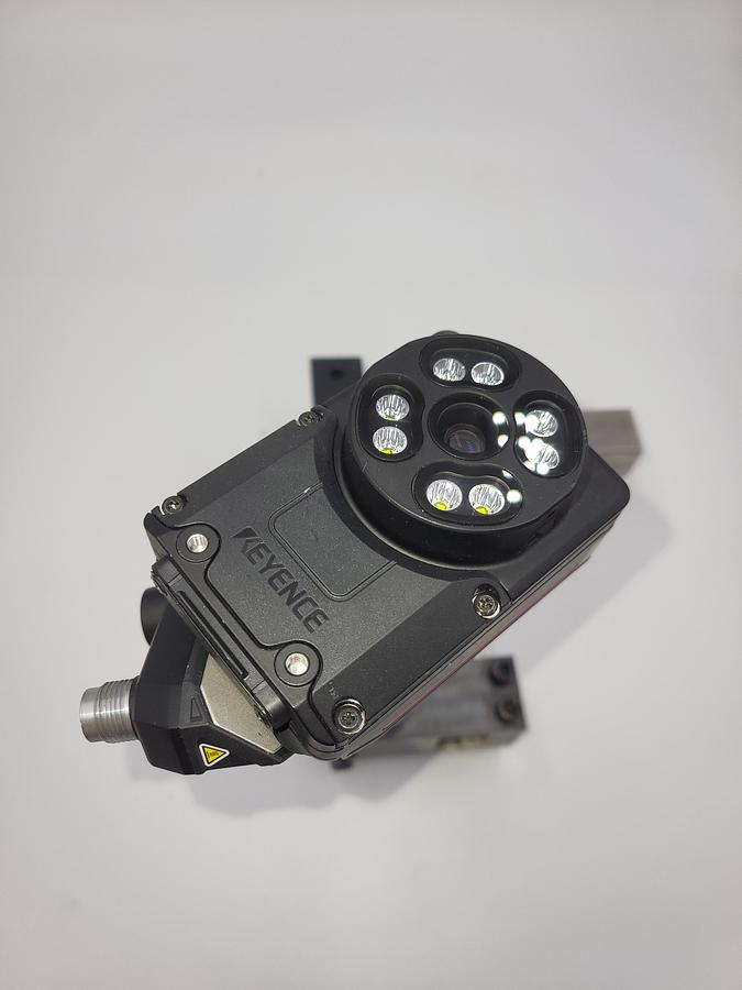 Used Keyence IV3 500MA Smart Vision Camera mounted on arm