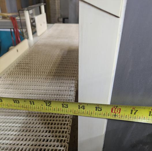 Used Safeline metal detector, 12 1/4" tall x 13 3/4" wide, Stainless conveyor, pne2013umatic reject