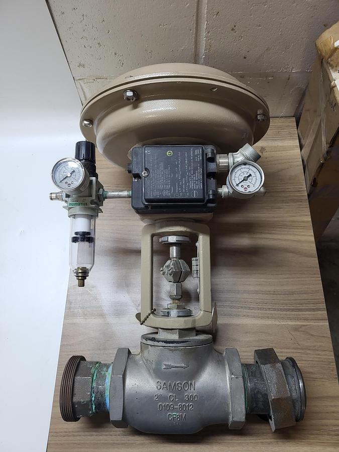 Used Samson 3760 Positioner With Numatic Valves