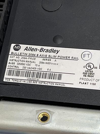 Used Allen-Bradley 2094-PRS8 Ser A 