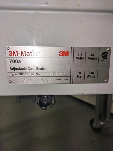 Used 3m matic 700a top and bottom case taper