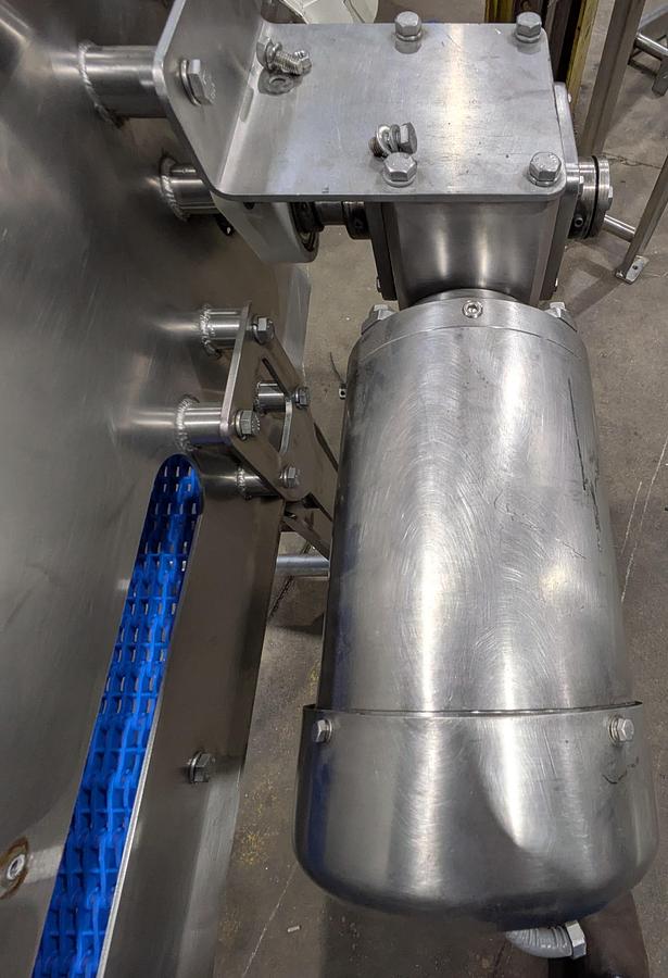 Used stainless steel conveyor 10' long 12" wide