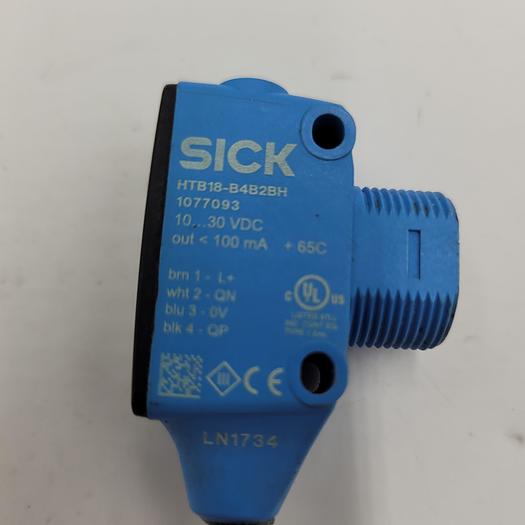 Used SICK PHOTOELECTRIC SENSOR HTB1B-B482BH / 1077093