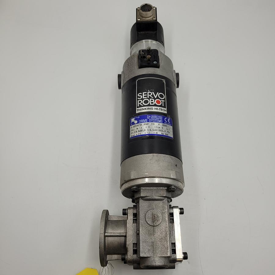Used Servo Robot servo motor MP66M K16 & SERVO BOT (mrv30 B14 F / PAM56 GEAR BOX / EL26A1000Z5L10X6JR