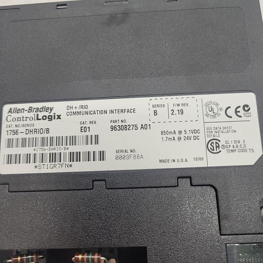 Used Allen-Bradley Control Logix DH+/RIO Communication Interface 1756-DHRIO/B