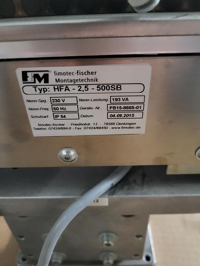 Used FM HFA-2,5-500SB 230V 50Hz 193VA IP54 FB15-8665-01