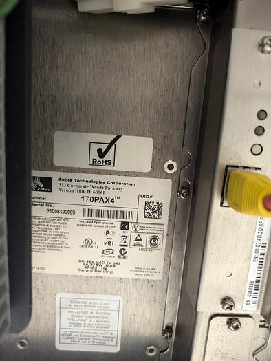 Used Zebra 170Pax4 printer, labeler