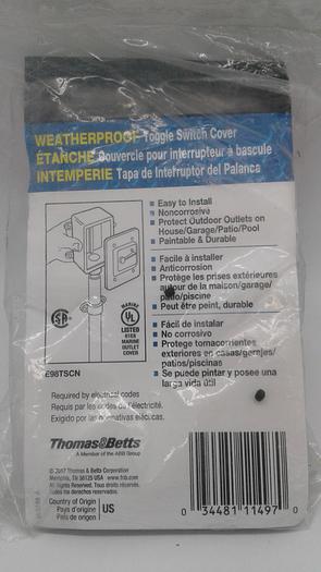 Carlon Toggle Switch Cover 32281 11497