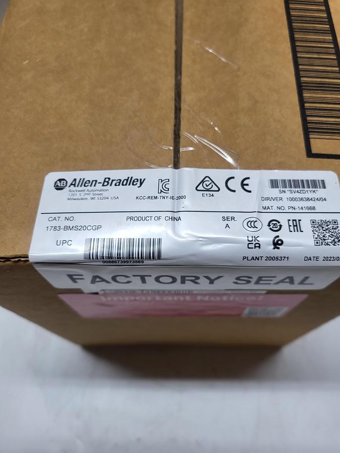 Allen-Bradley 1783-BMS20CGP Ser.A NEW! Not opened!