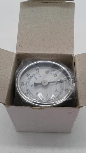 Used Pic Gauges Pressure Gauge 102-158F 1-1/2 Dry 1/8NPT Brass Back