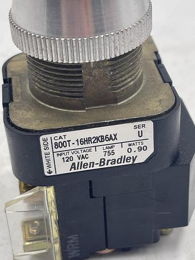 Used Allen Bradley 800T-16HR2KB6AX Ser U